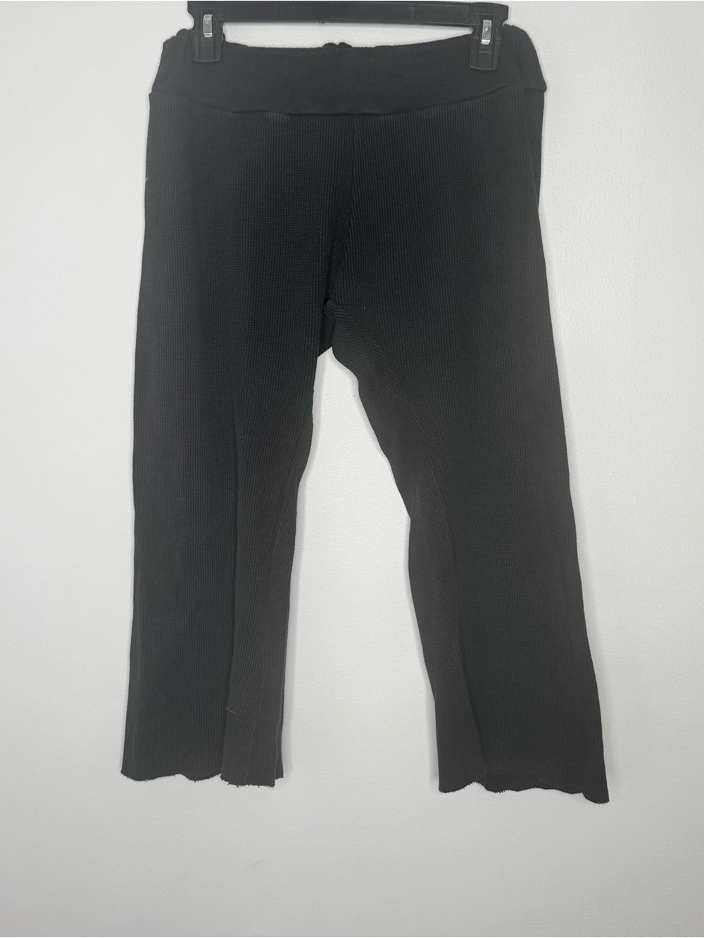 Fitigues black wide leg  cropped pants size large
